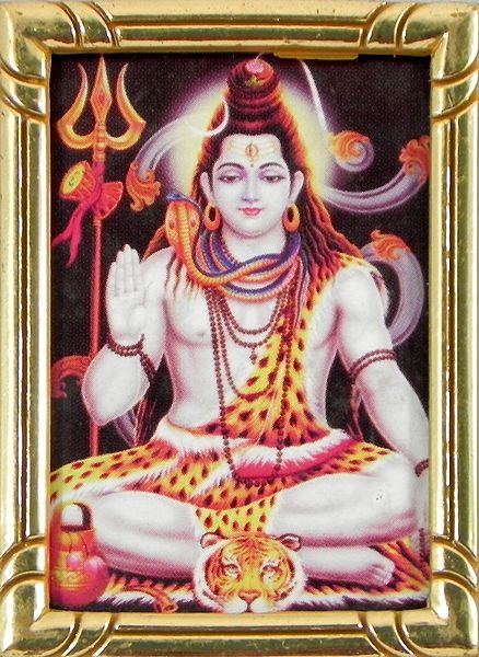Meditating Lord Shiva - Table Top Picture
