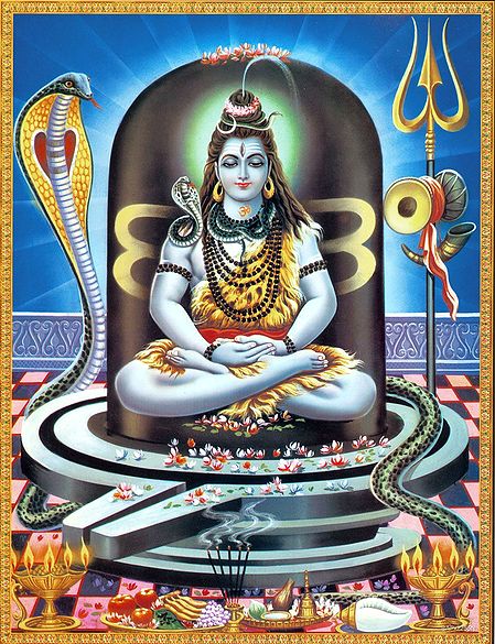 Lord Shiva Protected by Snake