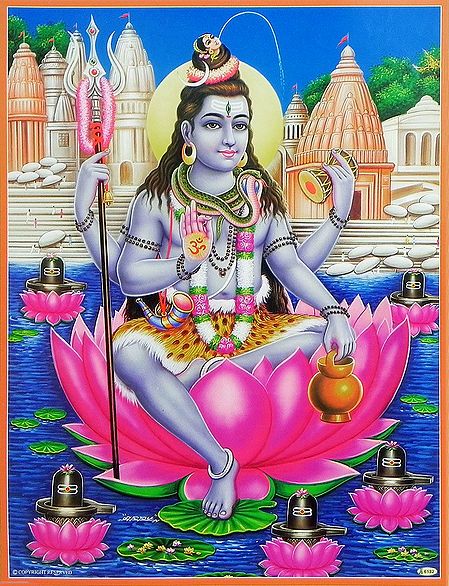 Shiva Sitting on Lotus