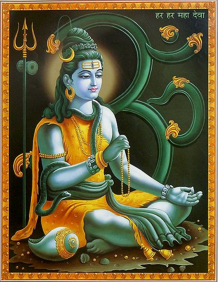 Lord Shiva with Prayer Mala