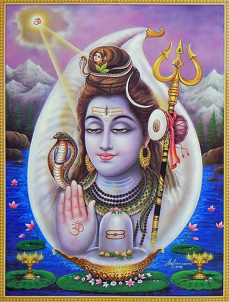 Shiva in Conch
