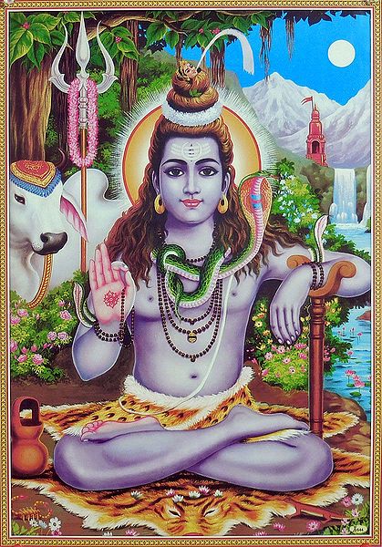 Shiva in Abhaya Mudra