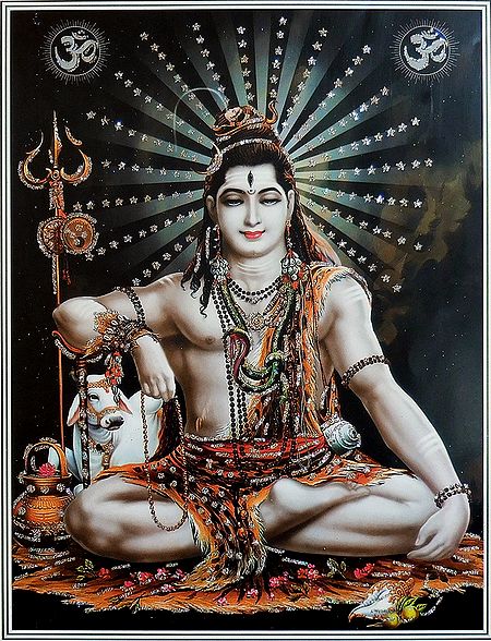 lord Shiva - Glitter Poster