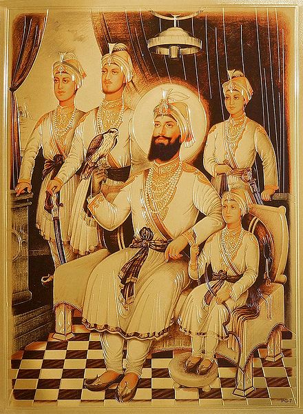 Guru Gobind Singh with His Four Sons