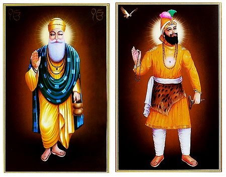 Guru Nanak,Guru Govind Singh - Set of 2 Posters