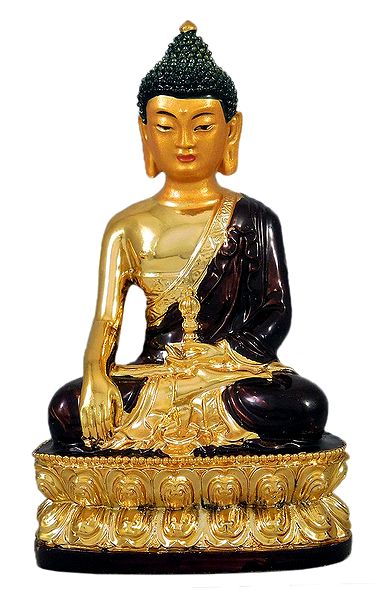 Golden Buddha with Brown Robe