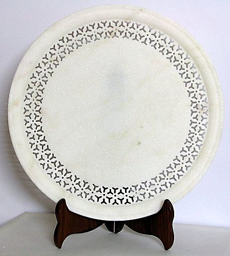 Carved Marble Plate