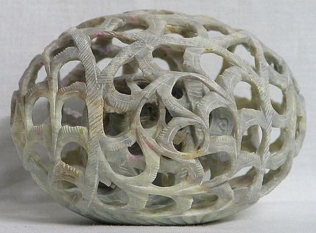 Egg within Egg - Stone Carving