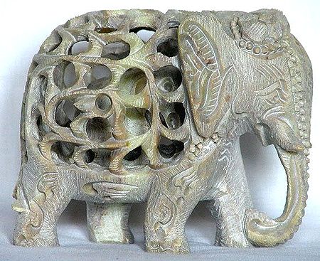 Elephant within Elephant - Stone Carving