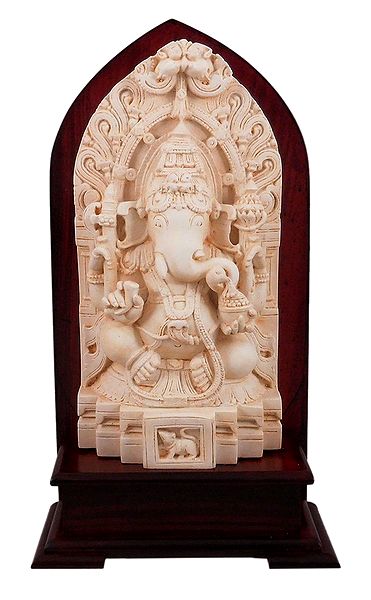 Lord Ganesha Sitting on a Throne
