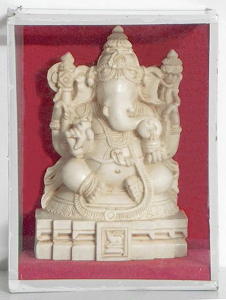 Lord Ganesha Encased in Glass