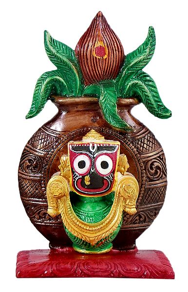 Jagannathdev in Front of Kalash and Coconut