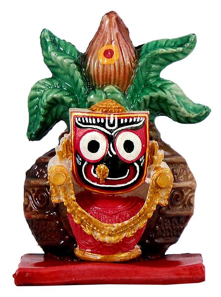 Jagannathdev in Front of Kalash and Coconut