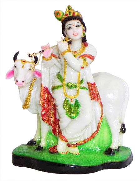 Murlidhar Krishna with Cow