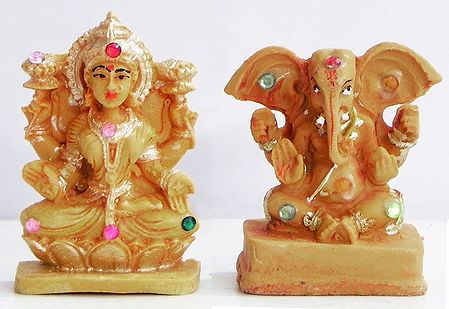 Lakshmi with Ganesha