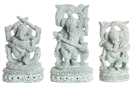 Three Musician Ganesha