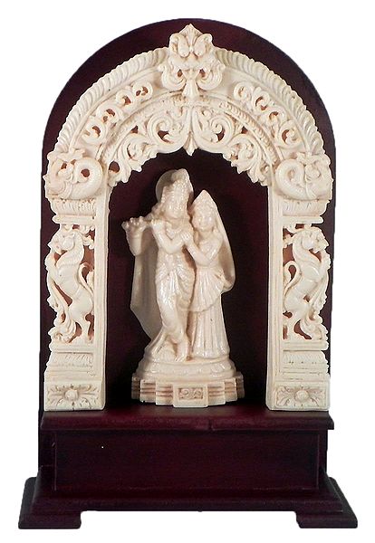 Radha Krishna - The Divine Lovers - Stone Dust Statue