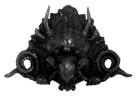 Black Garuda Face - Wall Hanging Mask