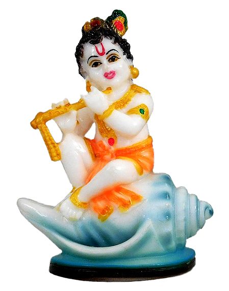 Krishna on Conch