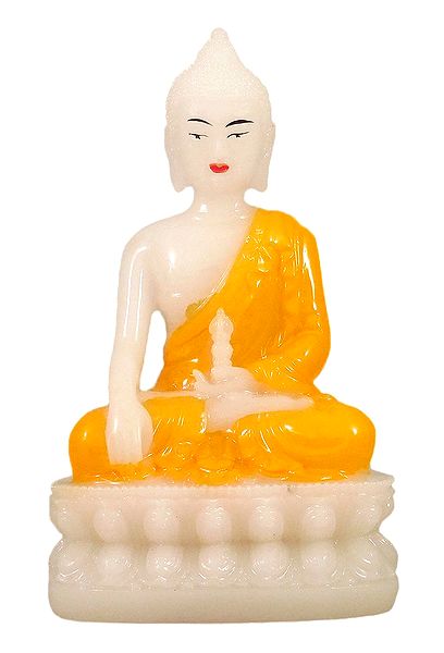 White Buddha with Yellow Robe