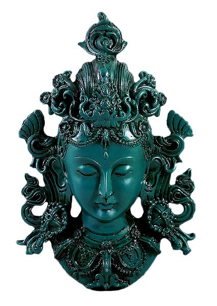 Turquoise Tara Face - Wall Hanging