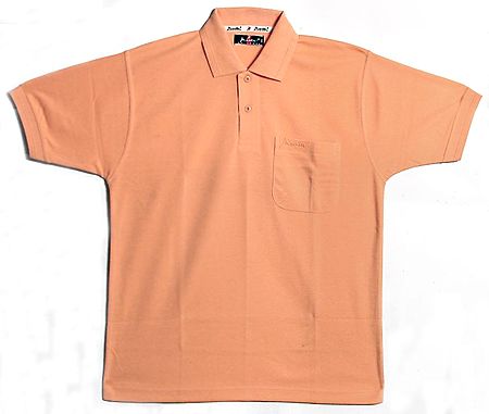 Light Peach Polo T-Shirt
