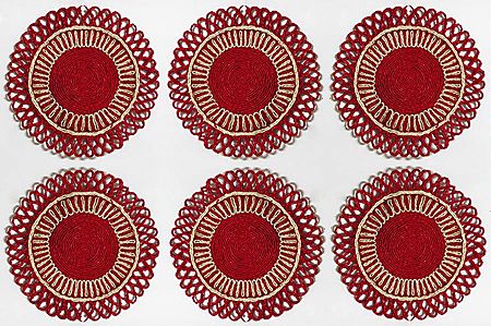 Six Hand Woven Dining Table Mats