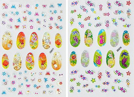 Printed Nature Sticker for Nails