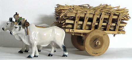 Bullock Cart with Hay