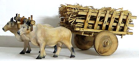 Bullock Cart with Hay