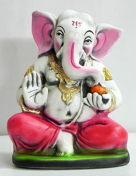 Ganesha with Modakam in One Hand
