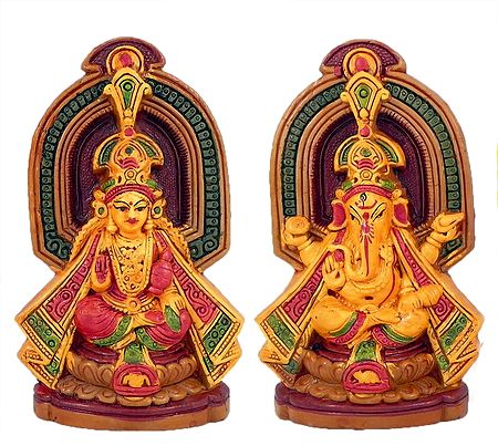 Lakshmi and Ganesha - Set of 2
