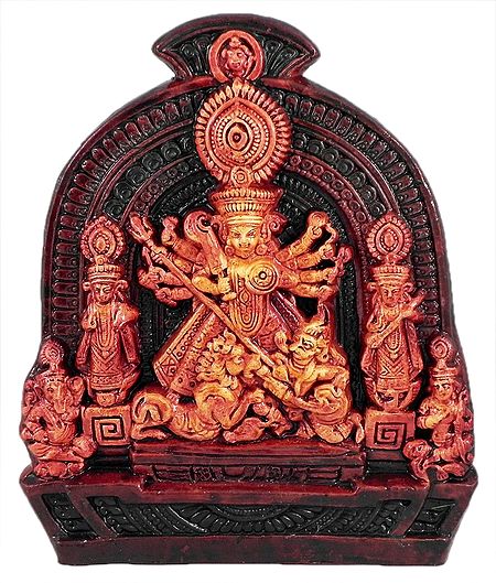 Mahishasuramardini Durga - Wall Hanging cum Table Top