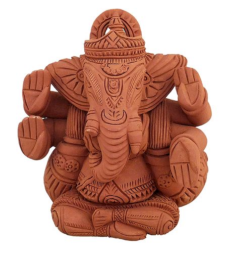 Lord Ganesha - Terracotta Statue