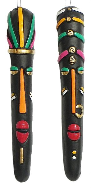 Decorative Masks of Tribal Couple - Wall Hanging