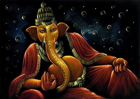 Reclining Ganesha