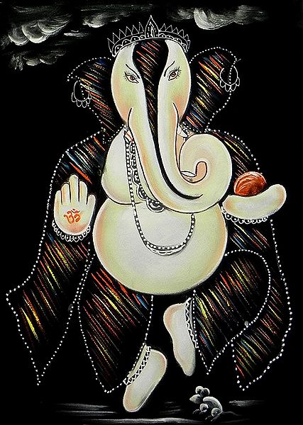 Ganesh with Modakam in Hand
