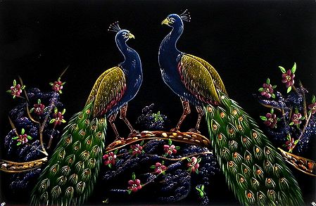 Two Peacocks