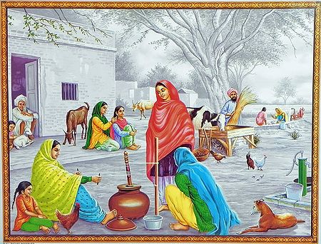 Punjab Village Scene