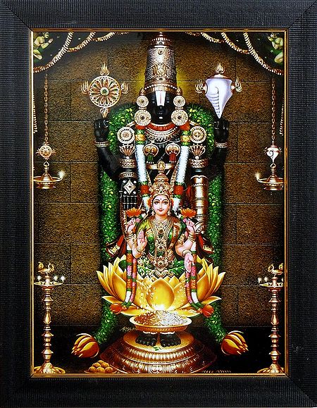 Lord Balaji with Lakshmi - Wall Hanging