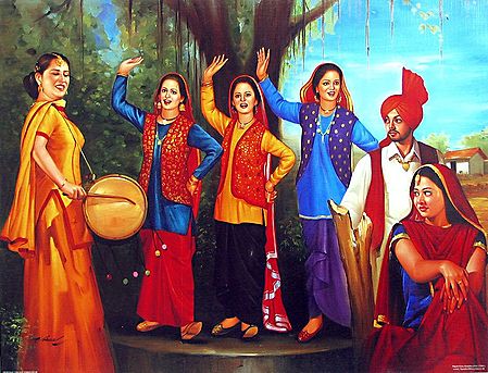 Folk Dancers from Punjab