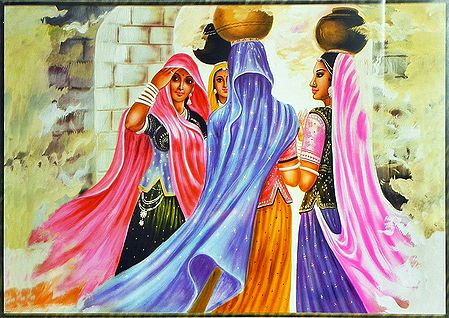 Rajasthani Ladies with Water Pots