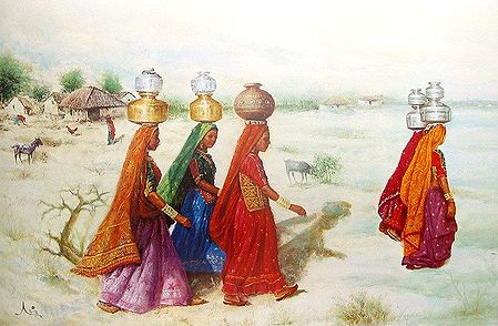 Rajasthani Women Fetching Water