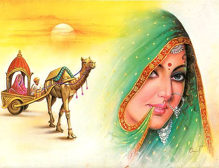 The New Bride in the Camel Cart