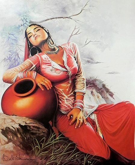 Sohni Dreaming about Her Lover Mahiwal