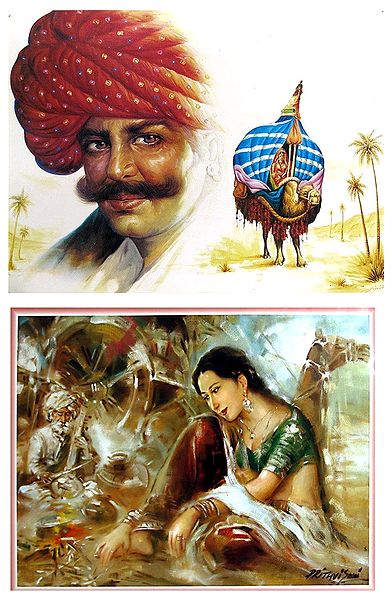 Rajasthani People - Set of 2 Posters