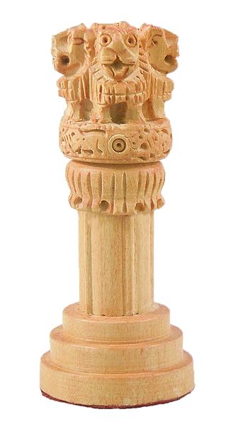 Wooden Ashoka Stambha (Pillar)