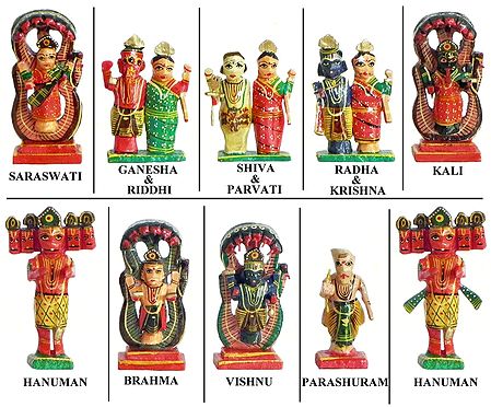Hindu Gods and Goddesses - Kondapalli Doll