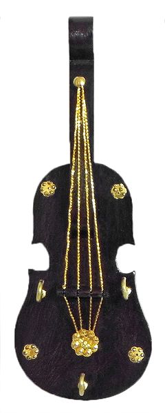 Violin Key Rack with Three Hooks - Wall Hanging