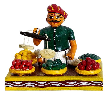 Vegetable Seller - Kondapalli Doll